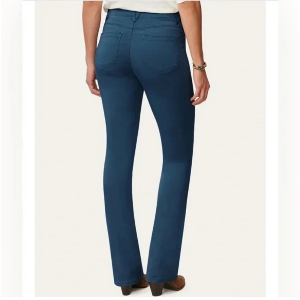 NWT Democracy Ab Solution Teal Itty Bitty Boot Jeans Size 16 - Picture 3 of 6